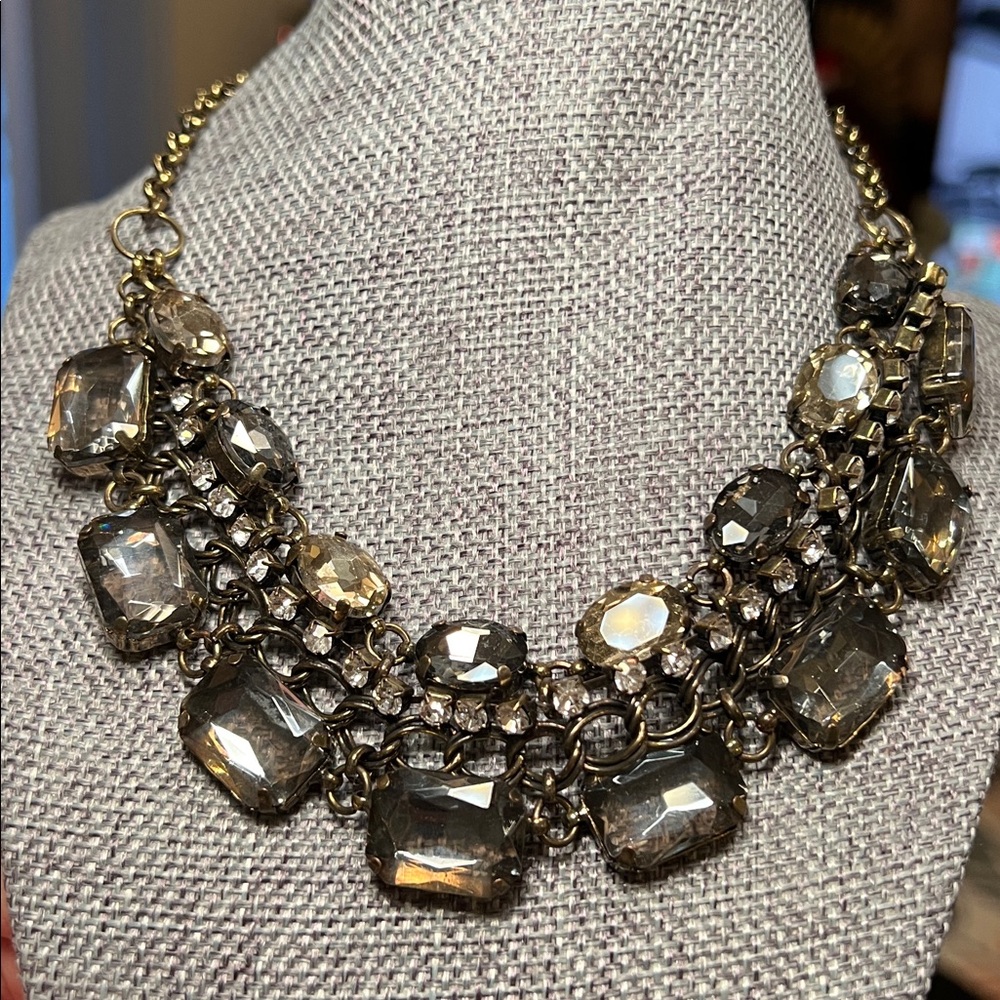 Alisha D Sparkly Crystal Statement Necklace